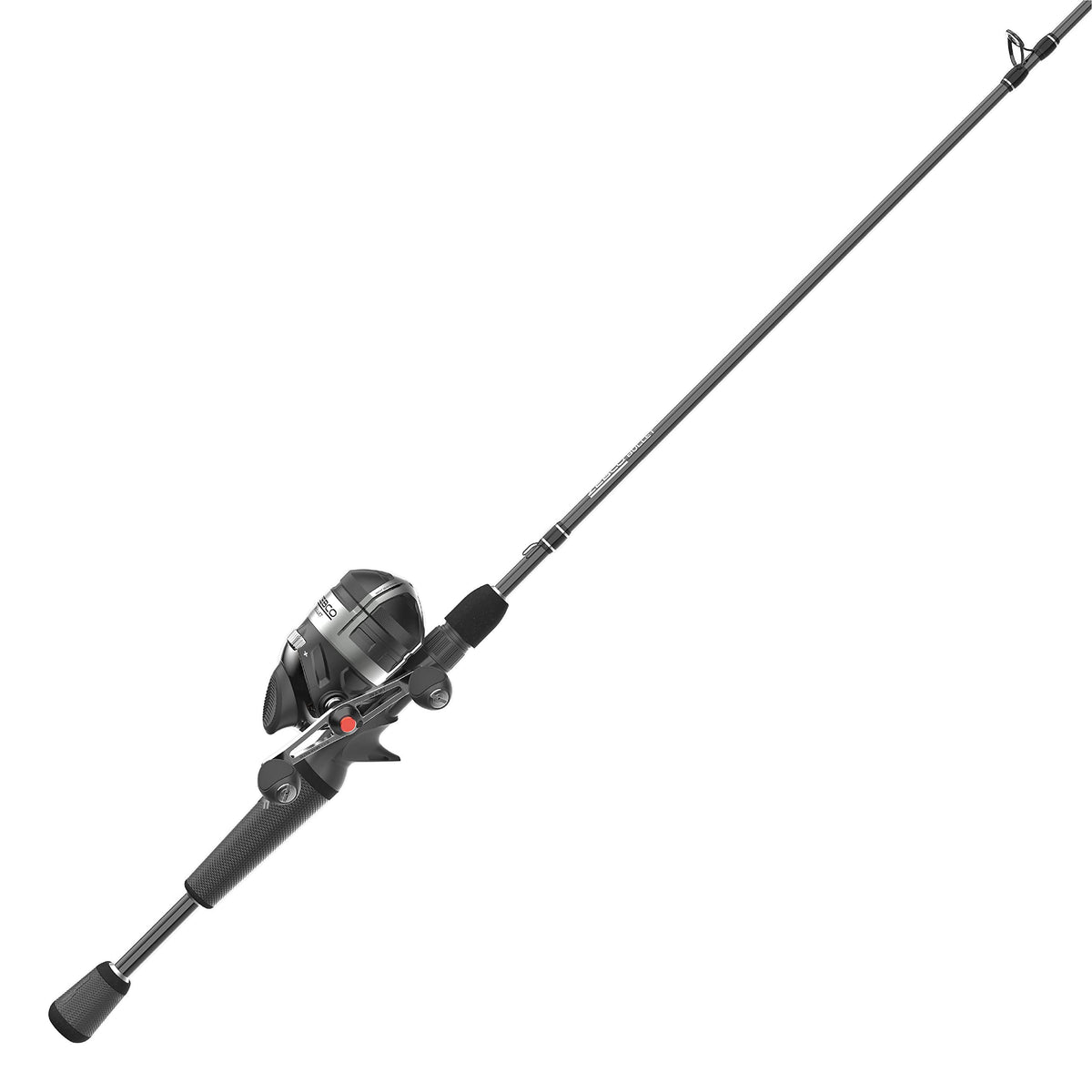 Zebco Bullet spincast reel front view for fast action and smooth casting.