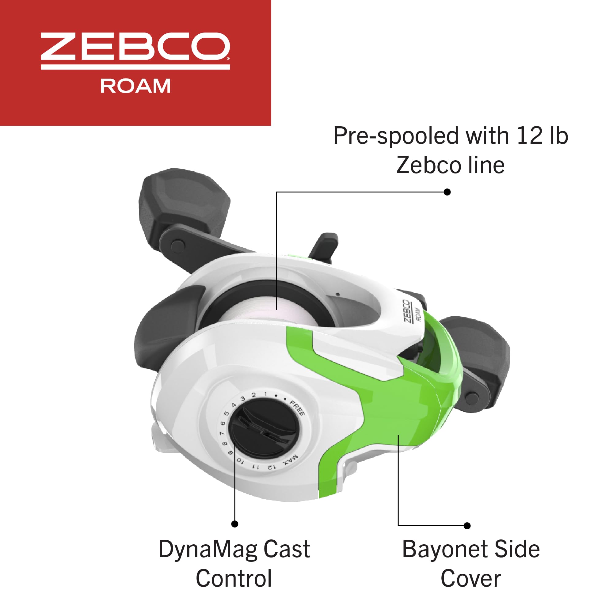 Durable Zebco fiberglass rod blank with MaxTac grip
