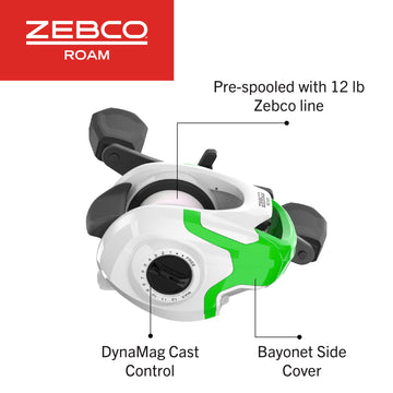 Durable Zebco fiberglass rod blank with MaxTac grip