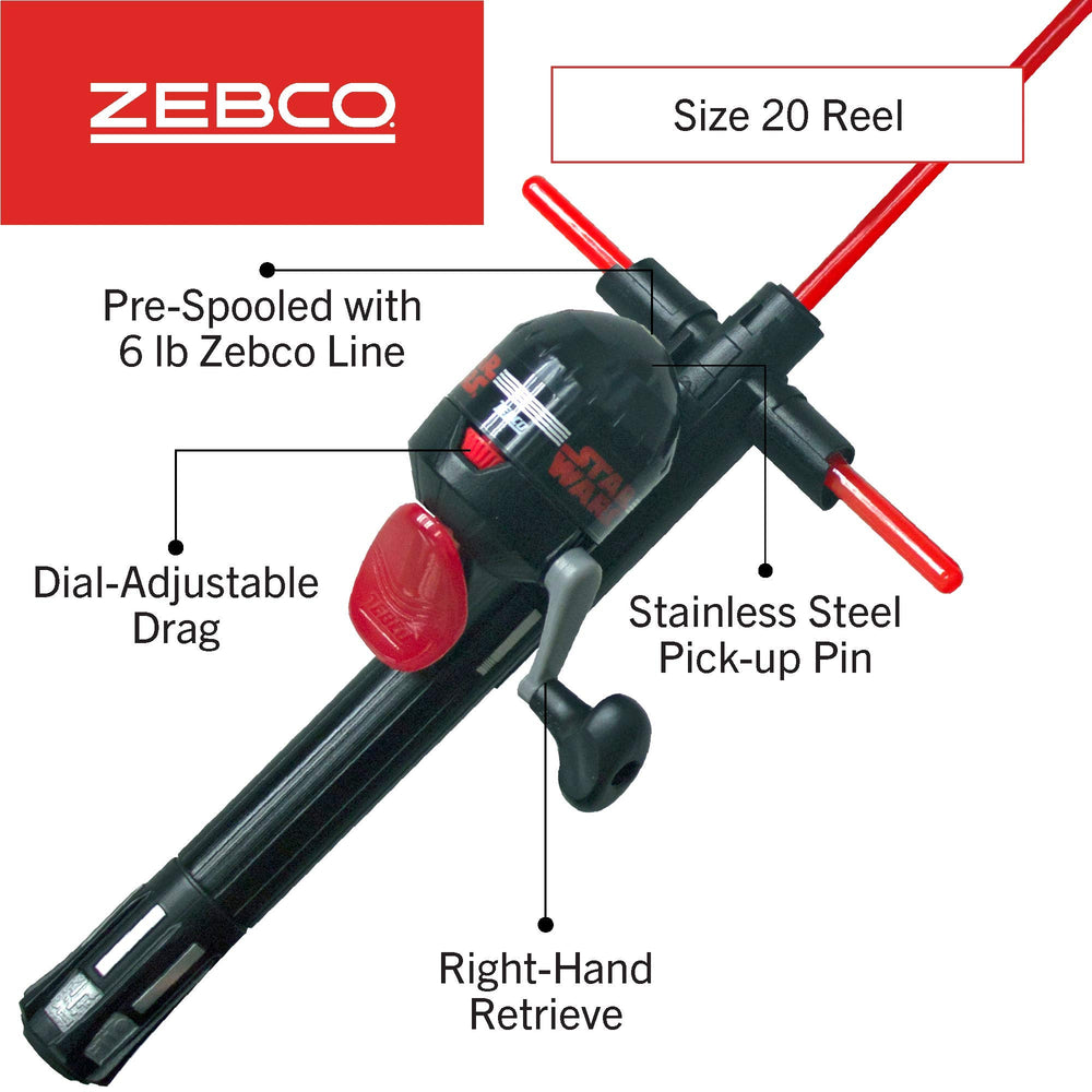 Zebco QuickSet anti-reverse reel with right-hand retrieve