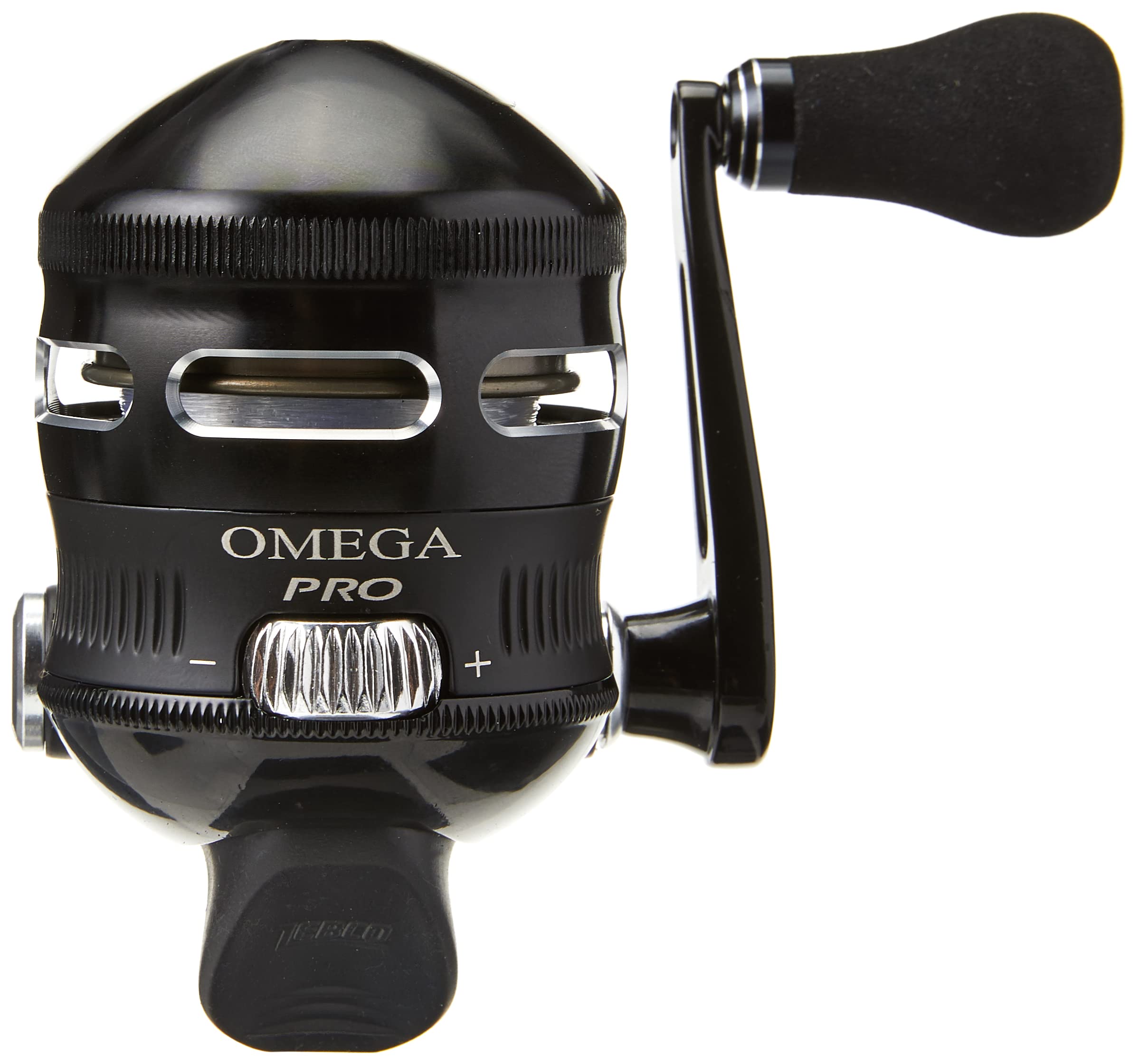 Omega Pro spincast reel with left and right hand retrieve option