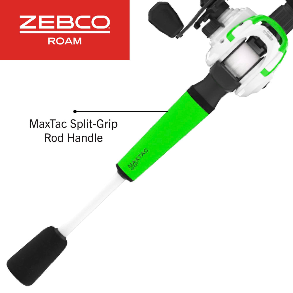 Pre-spooled Zebco 12 lb line for quick setup