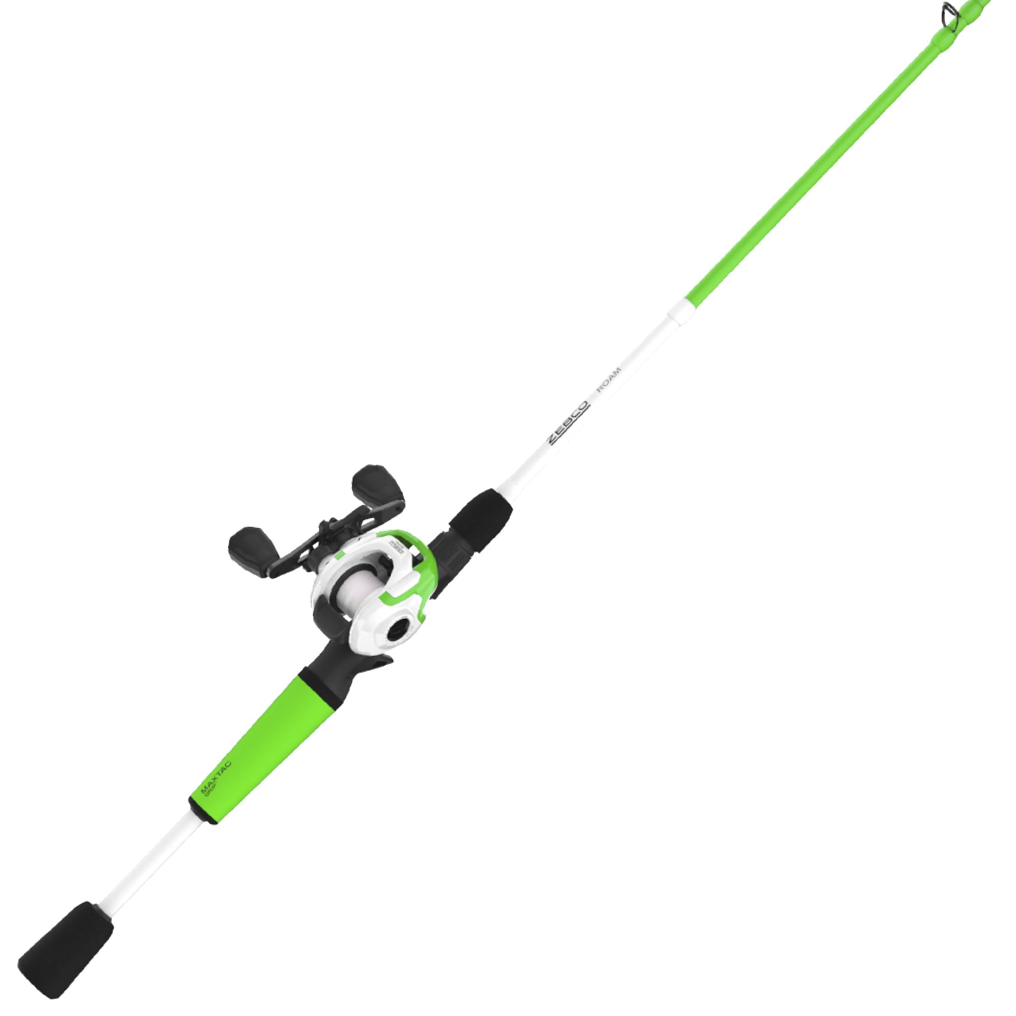 Zebco Roam baitcast reel close-up showing smooth casting capability
