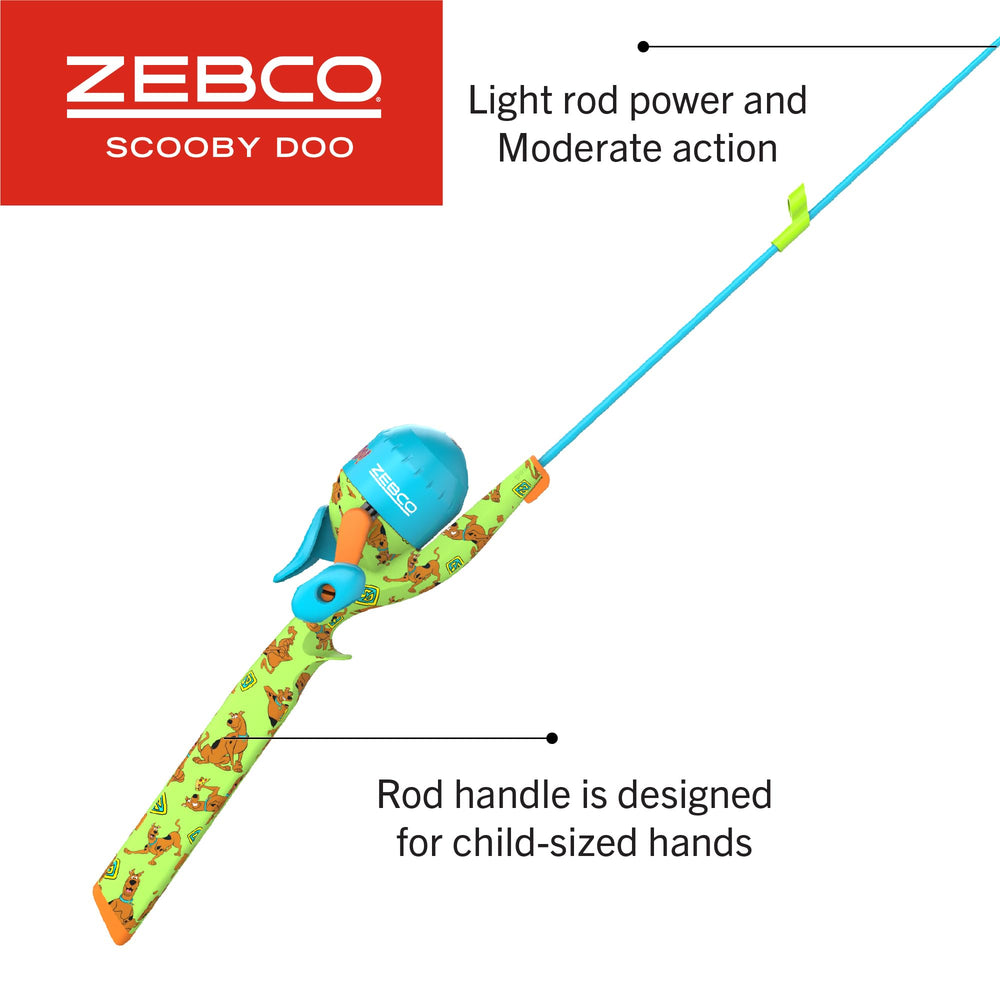 Pre-spooled 6-pound line enables instant setup and fishing action.