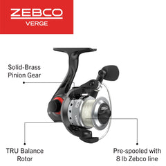 Zebco Verge gear system all-metal build delivers steady performance over years