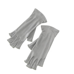 ZEEREE silk half finger gloves on hand showing light, comfortable sun protection
