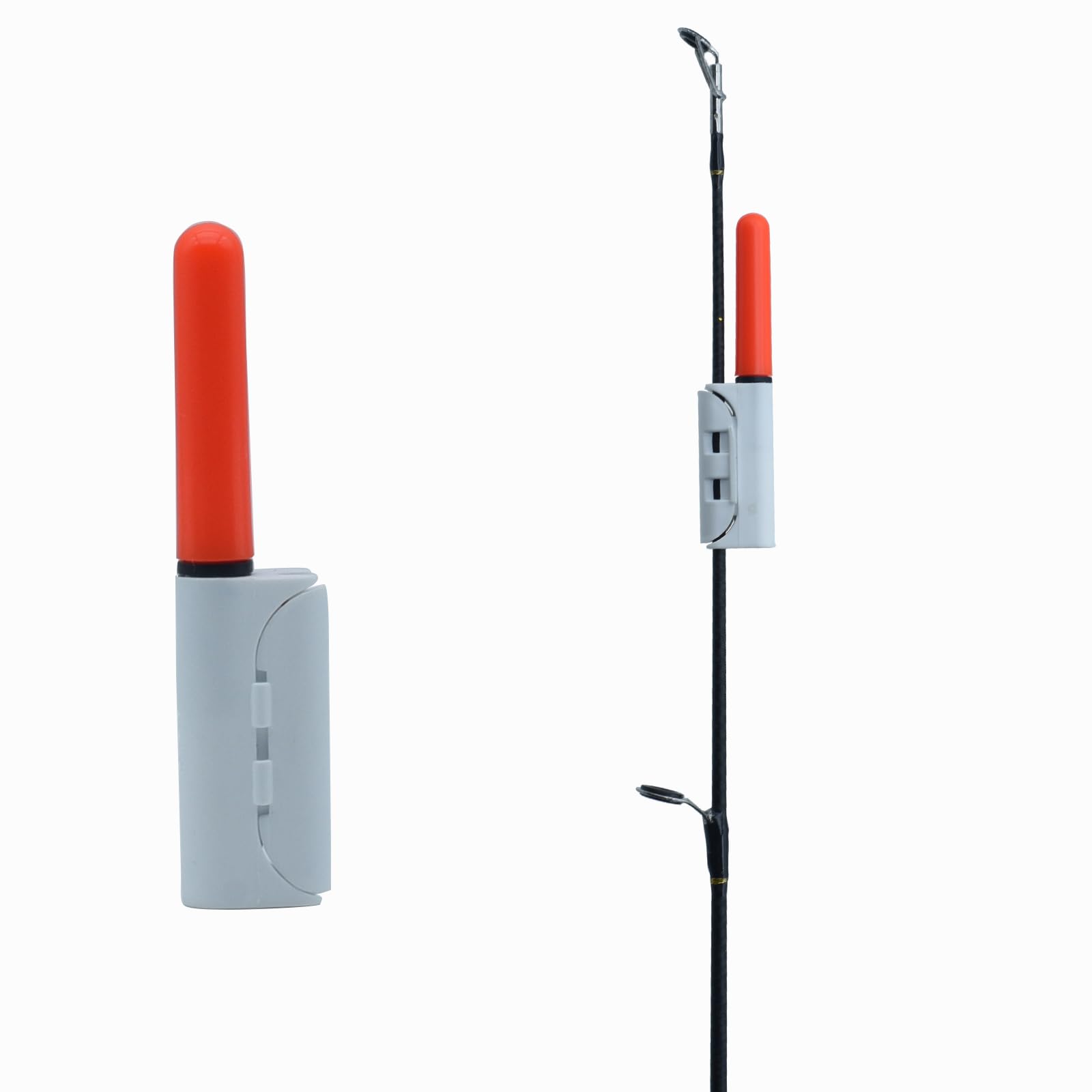 Zehon reusable fishing glow sticks red clip-on LED rod tip light - image 1