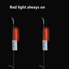 Night fishing use of Zehon red clip-on LED rod tip lights