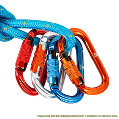 Zeluga lightweight carabiner showing compact design for hiking gear.