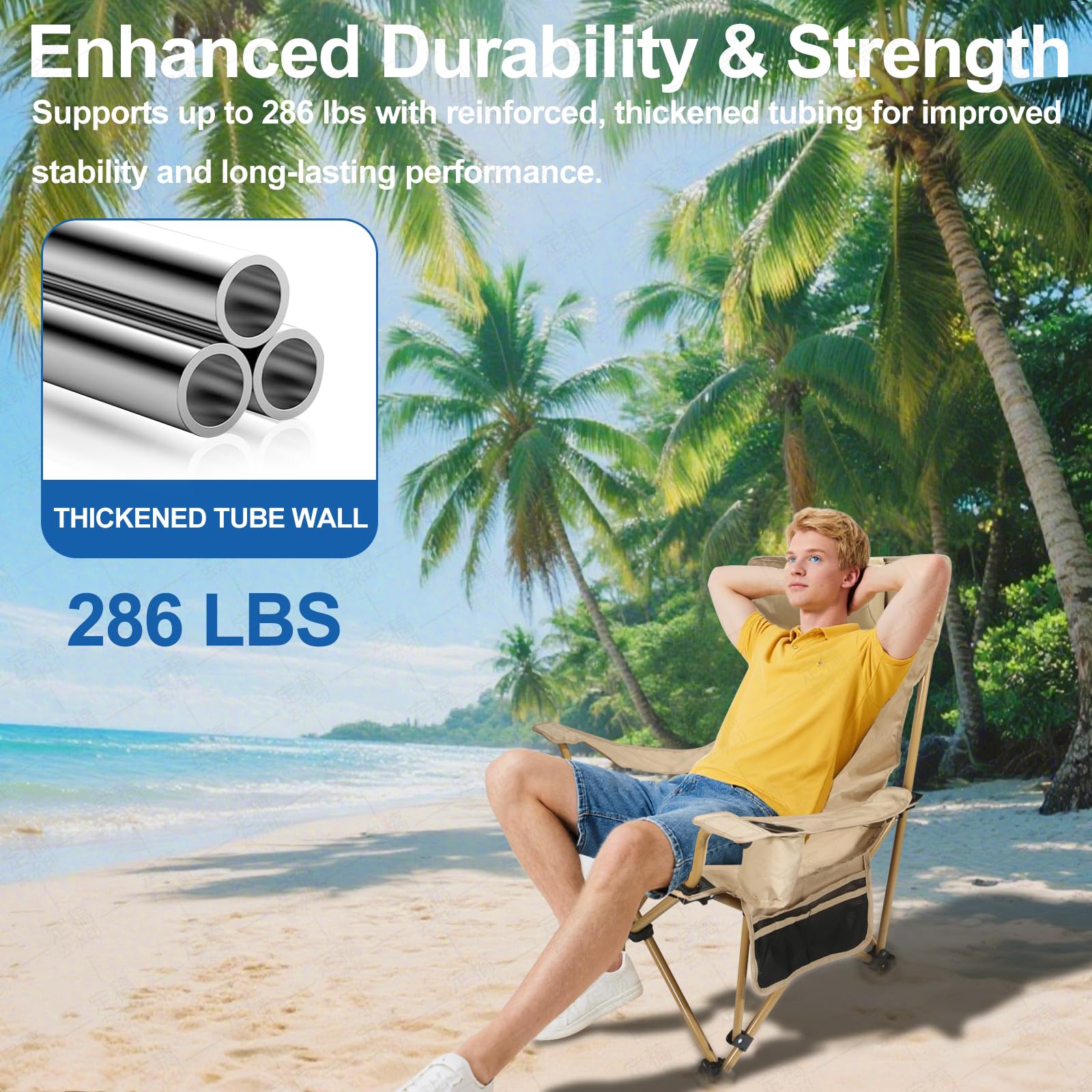 ZEMIRO CHARGE side storage pockets keep essentials within reach during use.