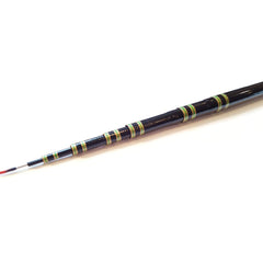 Zen Tenkara Suzume rod collapsed in sock, portable and travel-friendly.