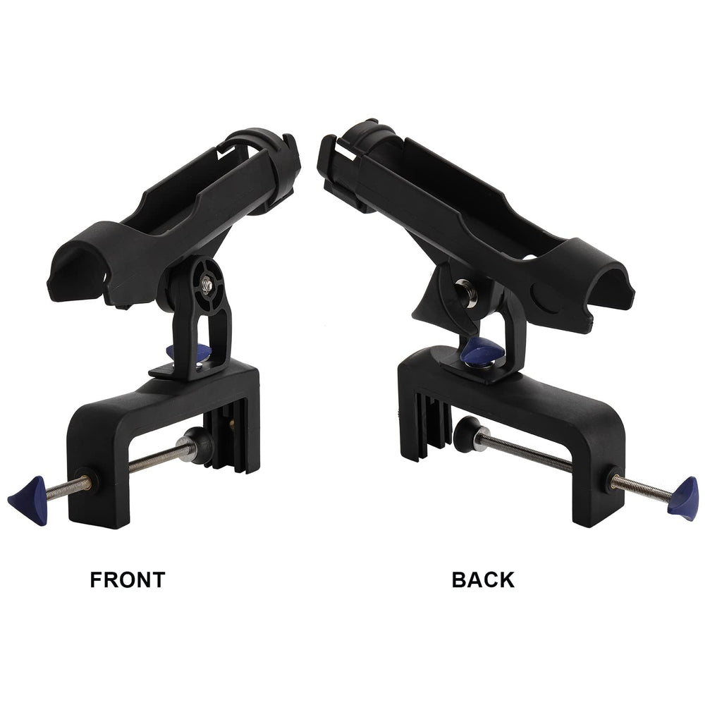 Adjustable rod holders for boats, canoes, and kayaks