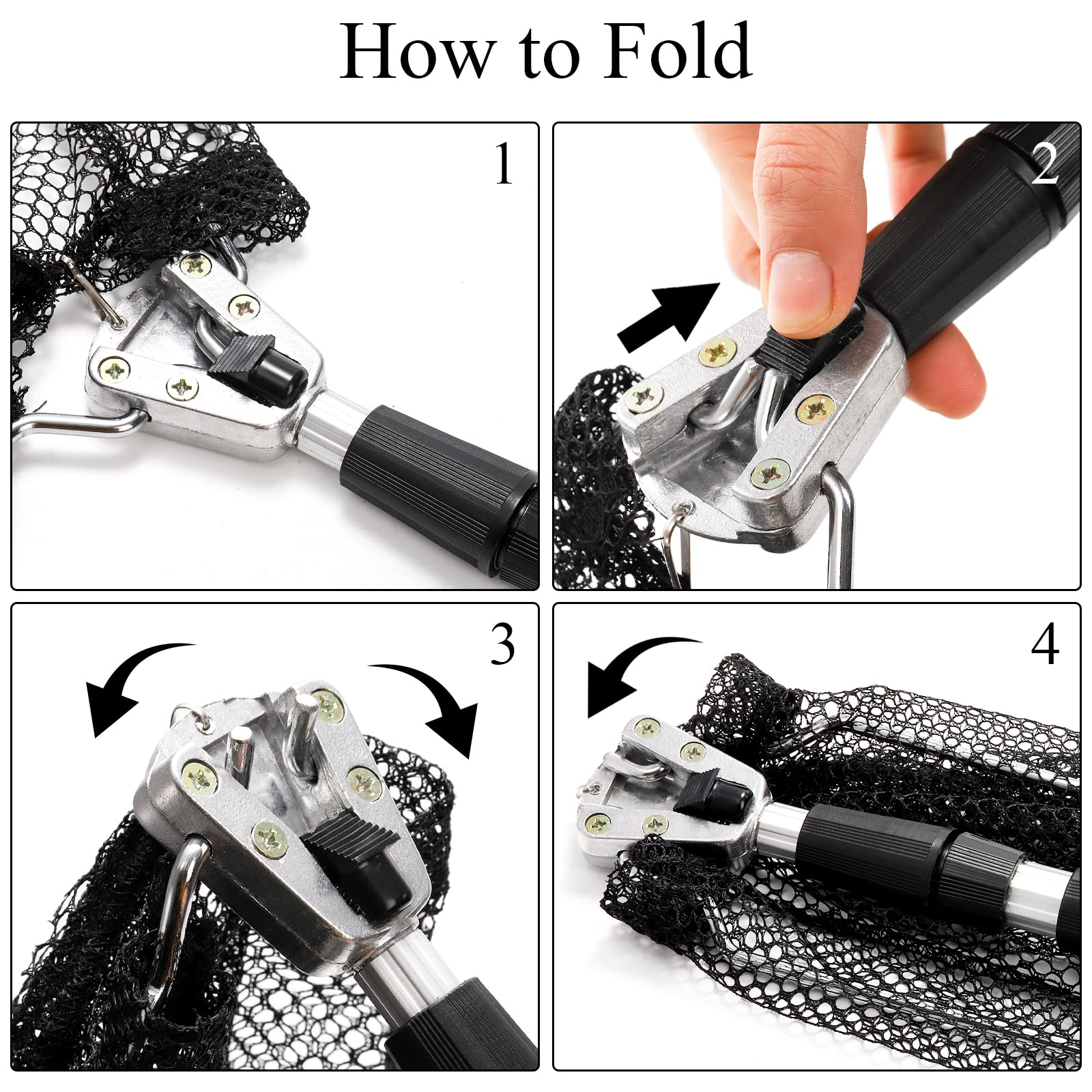 Net folded to 17 inches for compact storage