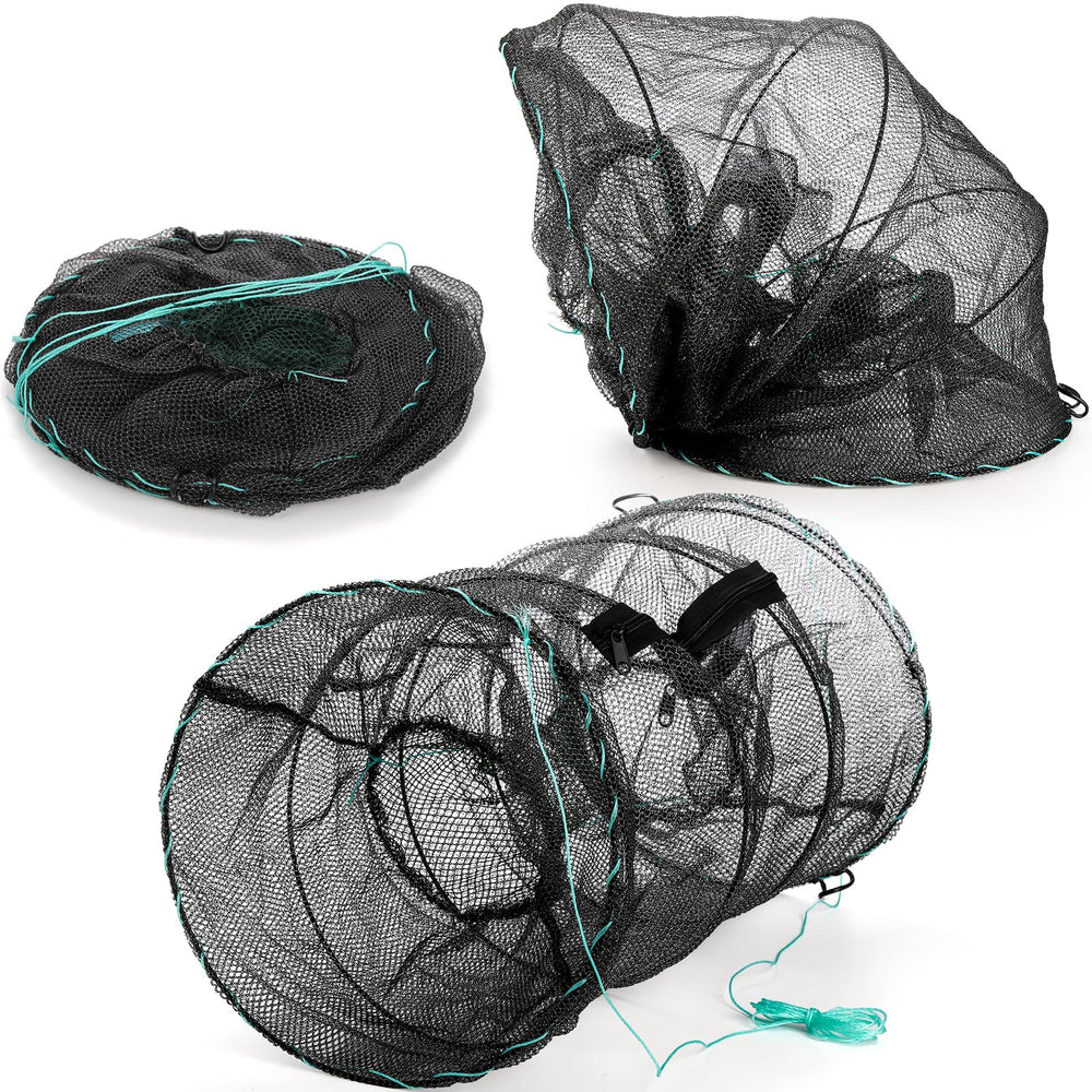 Zipper design enabling easy retrieval of caught prey