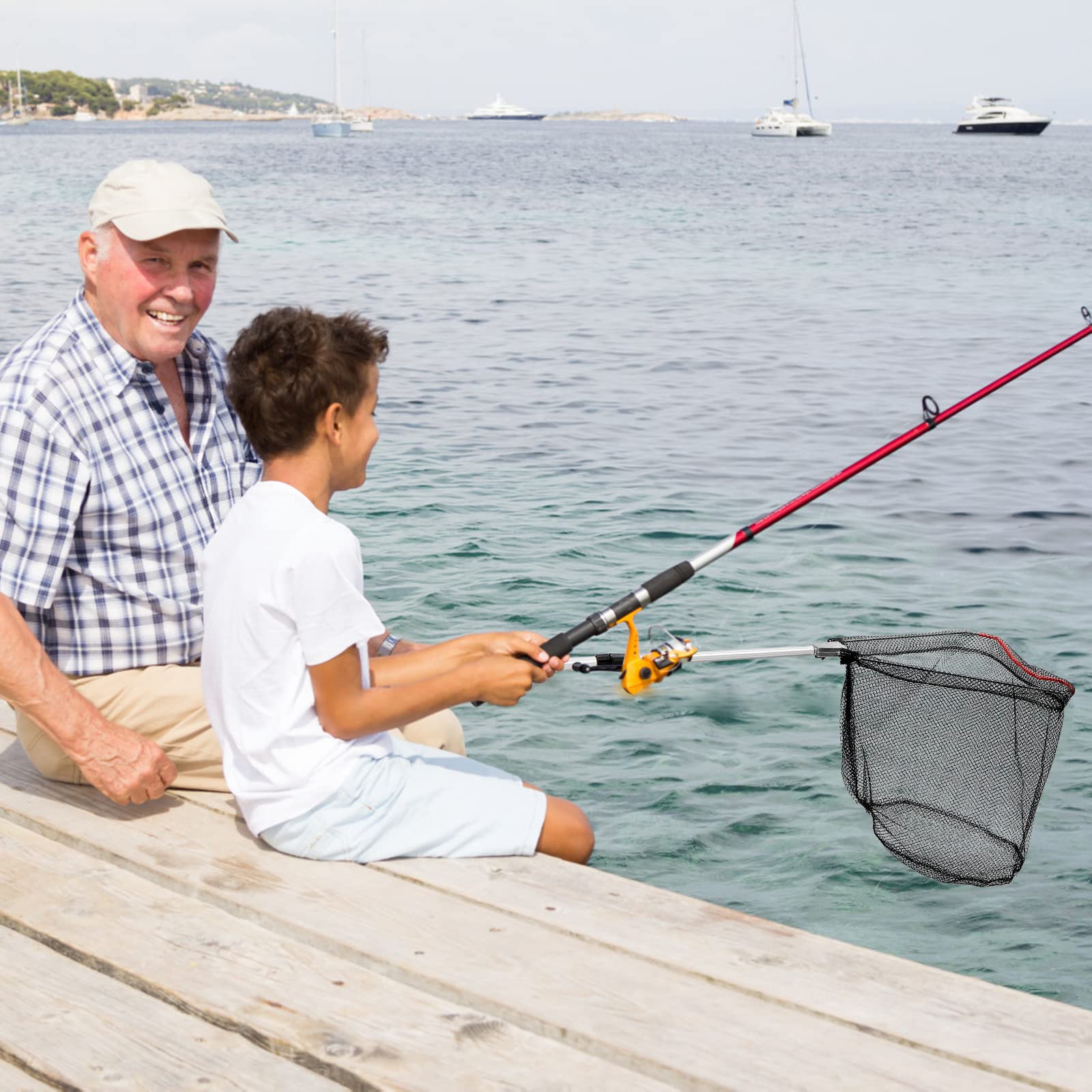 Net folded to 17 inches for compact portability with black and white colors
