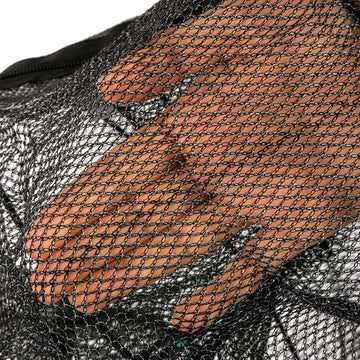Trap with stainless steel wire frame and extended height when stretched