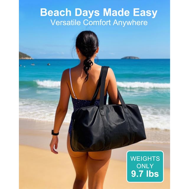 Zenicham Beach Tent weighs 9.3 pounds for easy carrying on outings