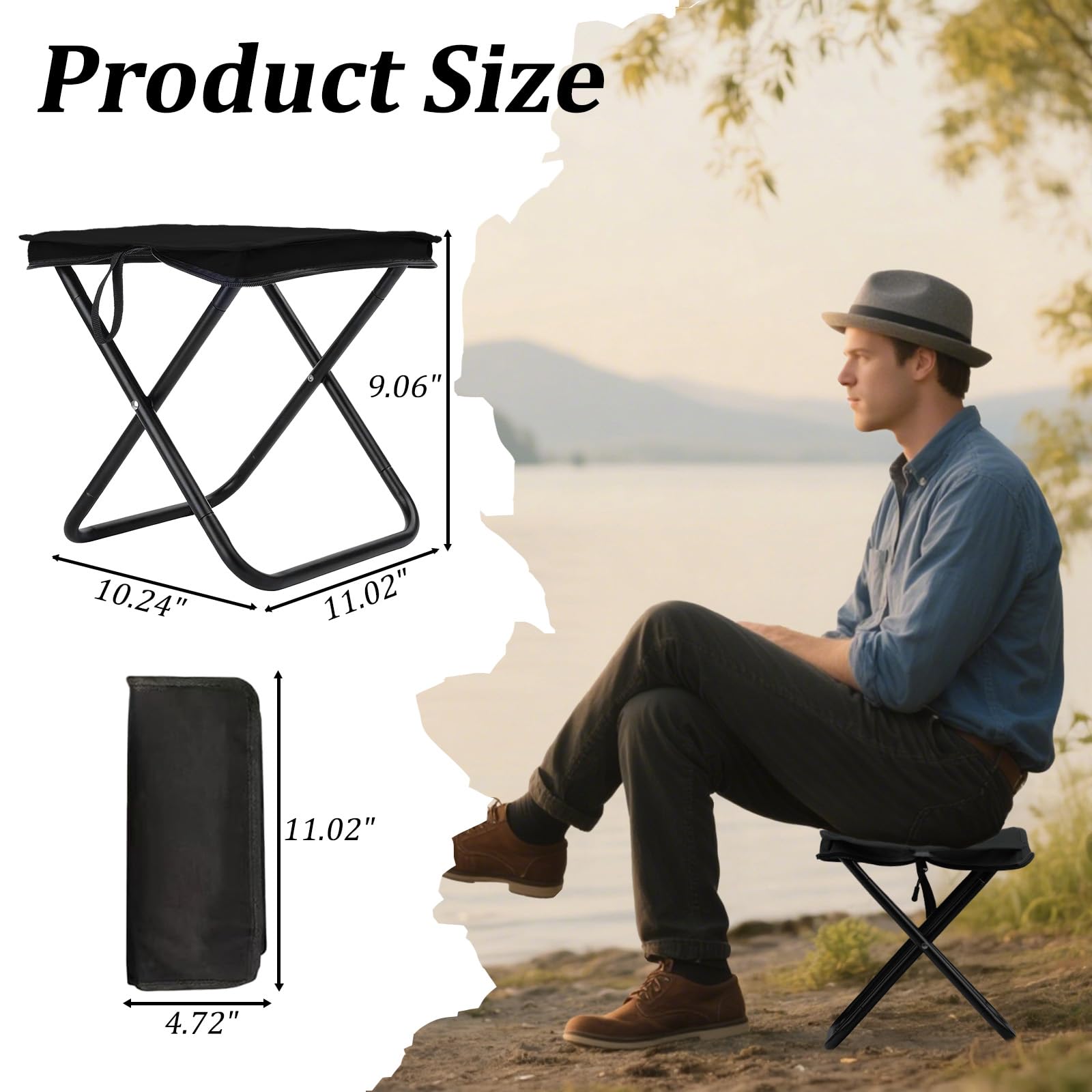 Zenicham folding chair designed for adults seeking comfortable outdoor seating