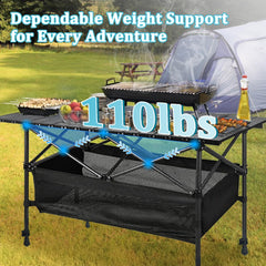 Zenicham folding legs in action for flexible height options.
