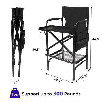 Zenicham chair features detachable pockets for quick access to brushes