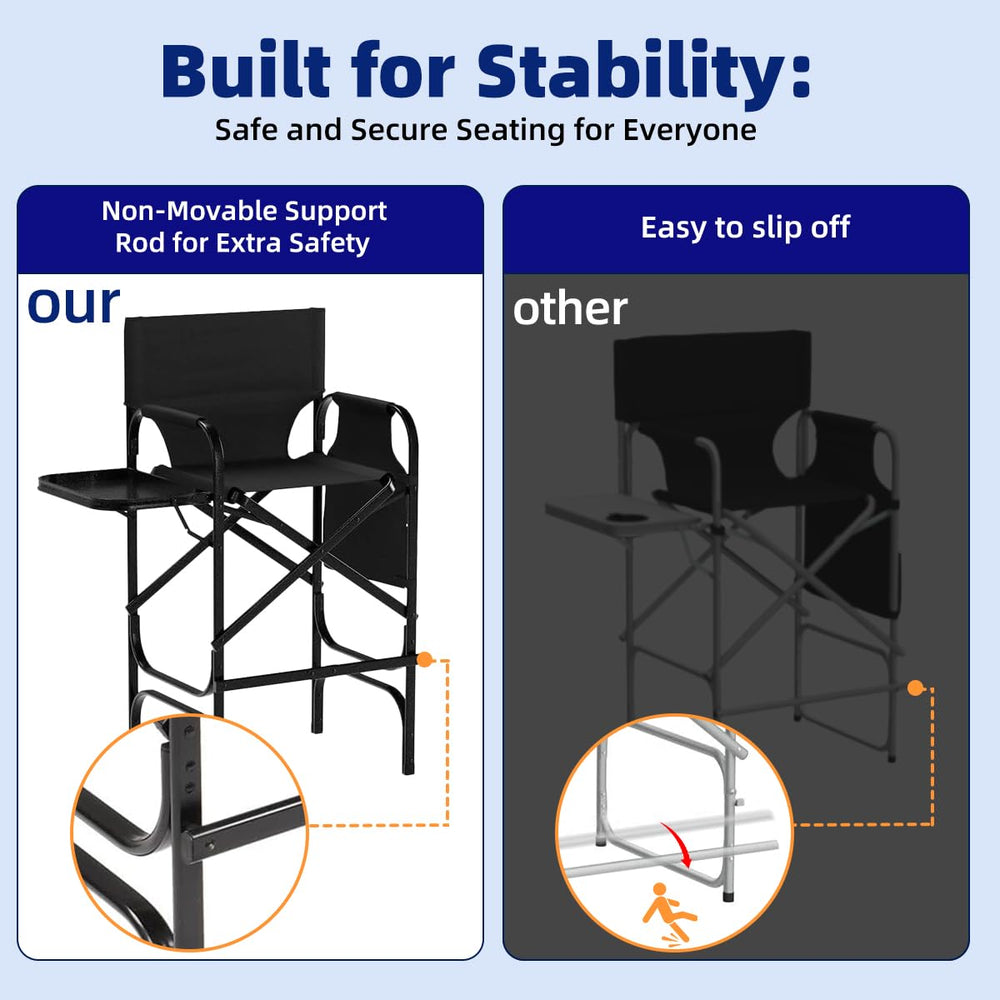 Zenicham chair shows mesh bottom pocket with extra storage