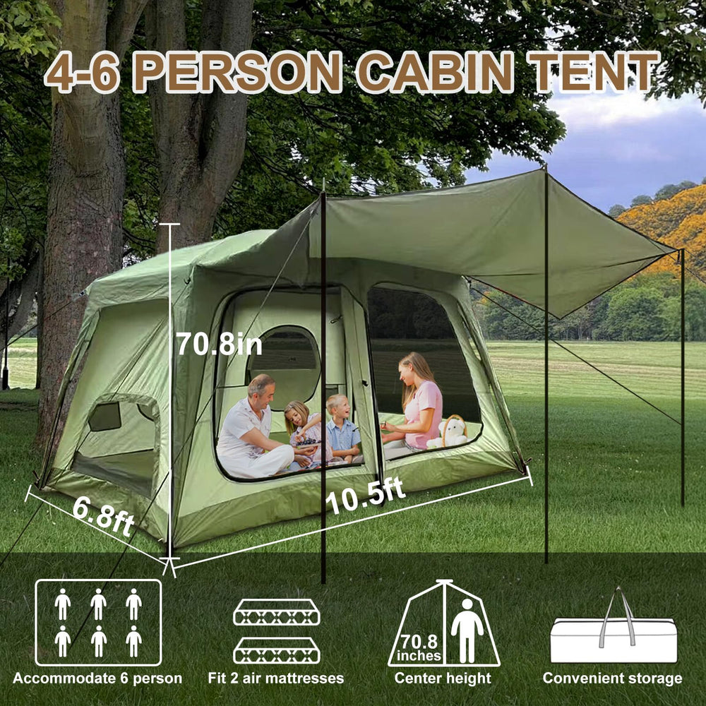 Zenicham tent rainfly attachment highlighting extra rain protection