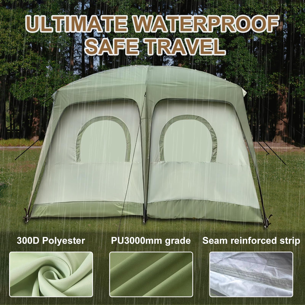 Zenicham tent spacious for 4-6 people emphasizing group camping space