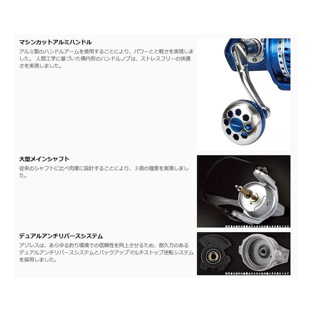 ZENITH Azores-16000P ergonomic aluminum handle promotes comfortable grip during long retrieves.