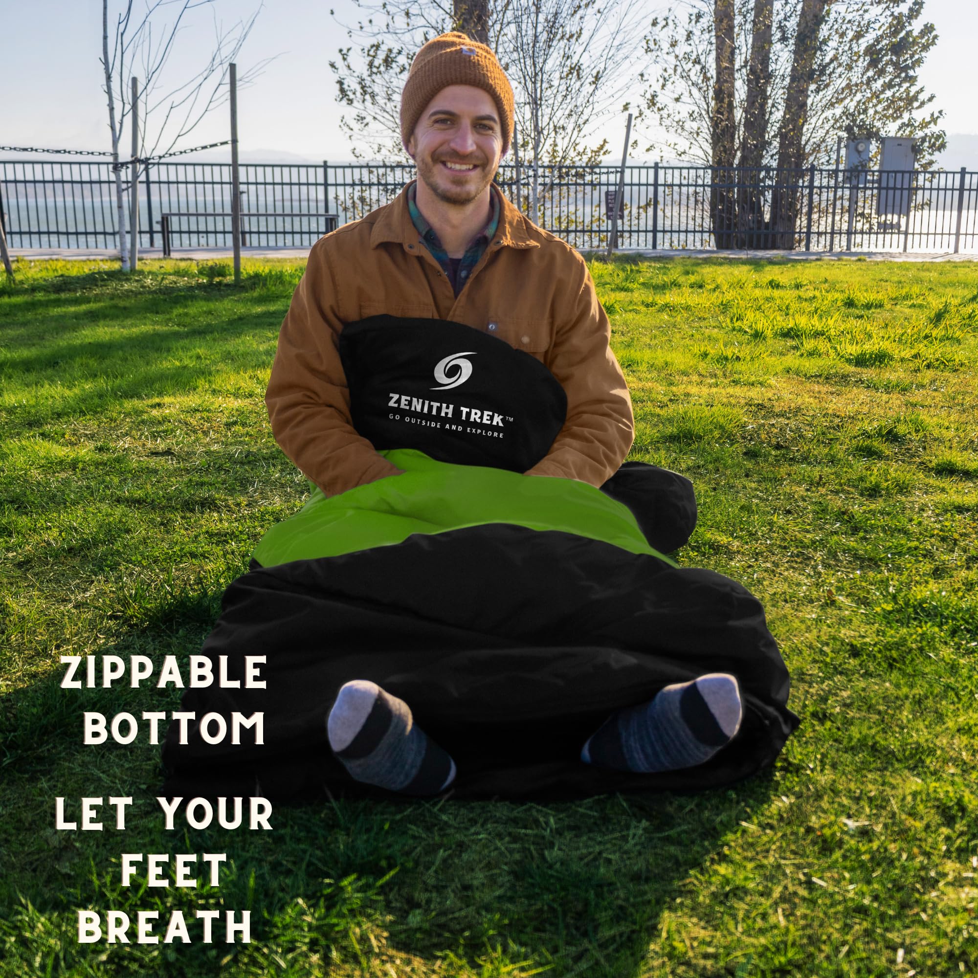 ZENITH TREK Comfy Feet Shell provides water and wind resistance for unpredictable weather.