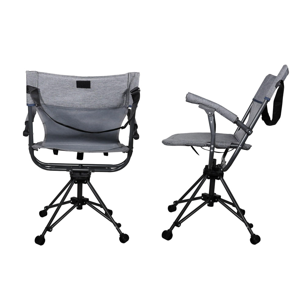 Zenithen blue grey lawn chair in use on a patio or lawn