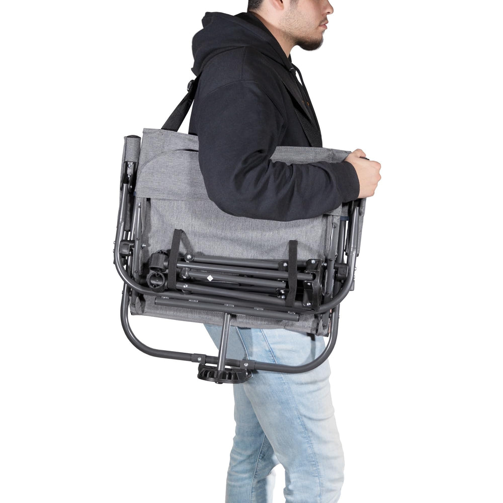 Zenithen carry strap folding chair ready for easy transport