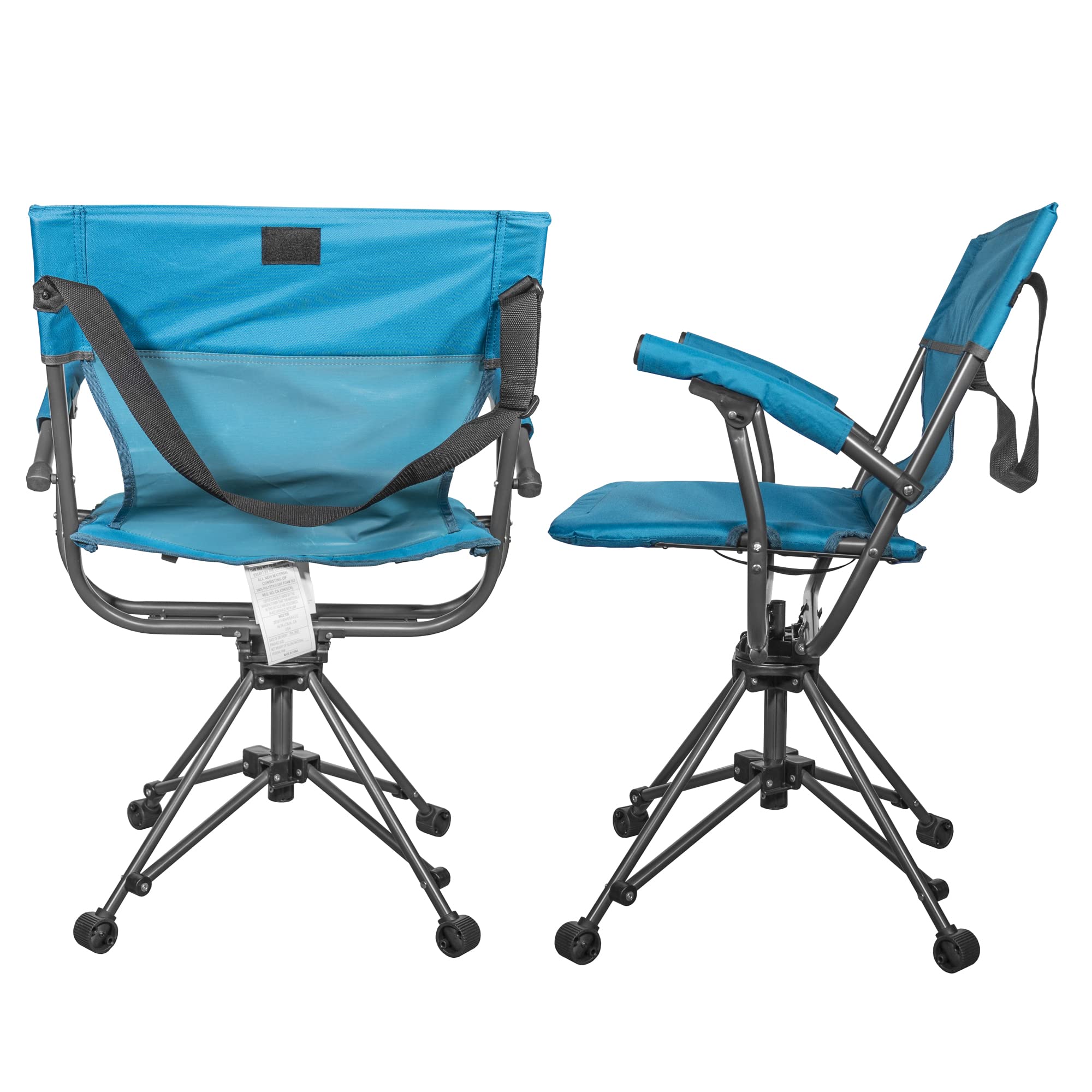 Zenithen teal outdoor chair ideal for camping and backyard use.