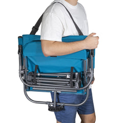 Zenithen Outdoor chair folded compact for trunk-friendly packing.