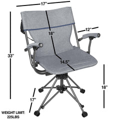 Zenithen polyester outdoor chair blue grey demonstrates durable fabric for elements