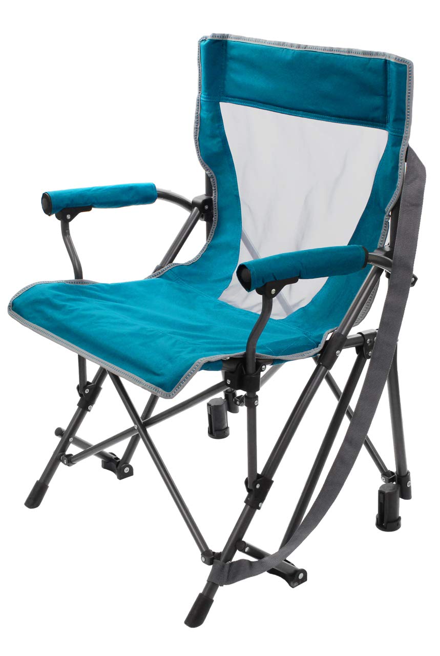 Zenithen rocker chair teal compact dimensions for patios.