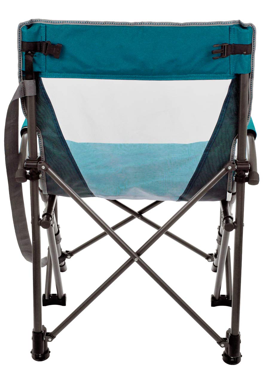 Zenithen rocker chair teal supports up to 225 pounds.