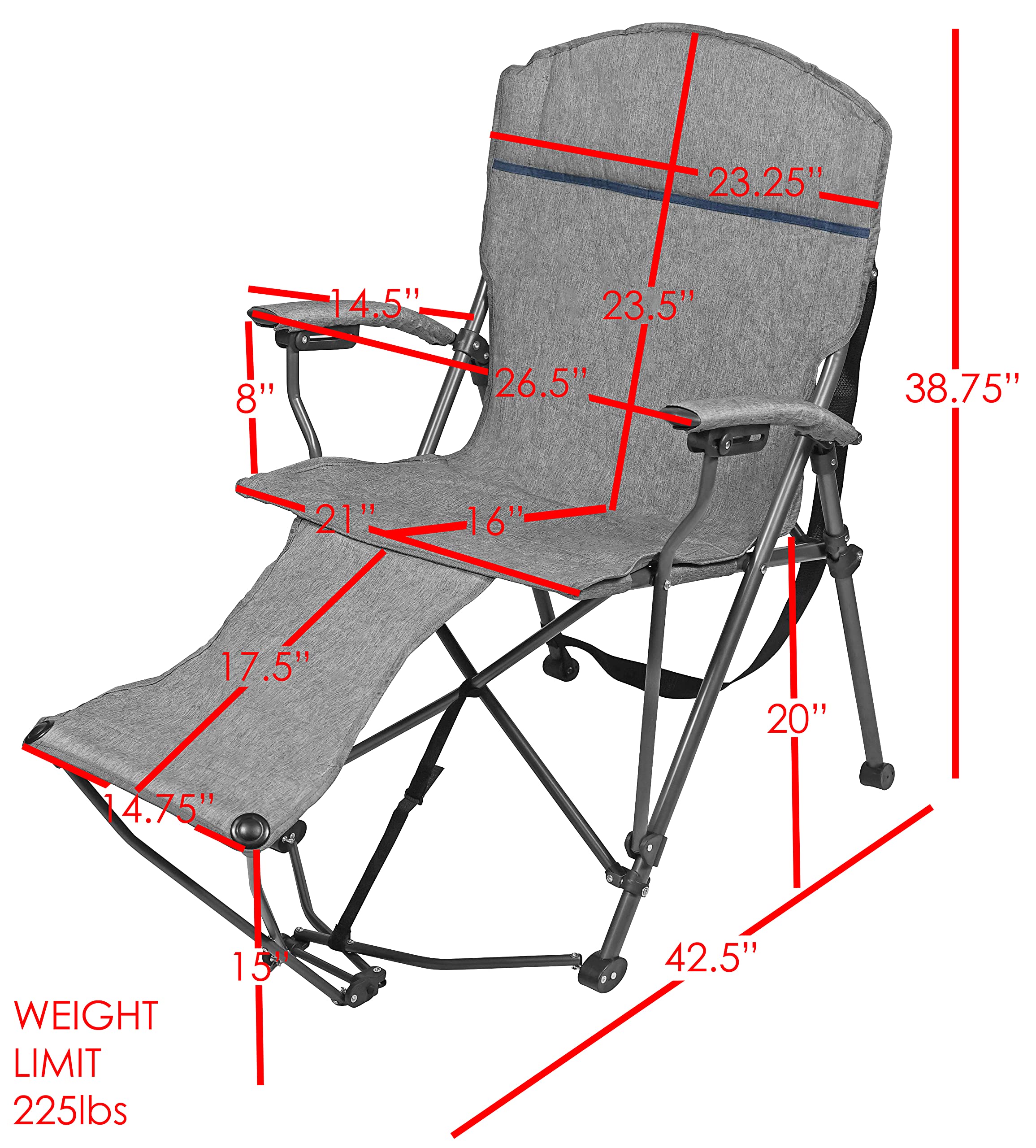 Zenithen steel frame provides sturdy, long-lasting support during outdoor activities.