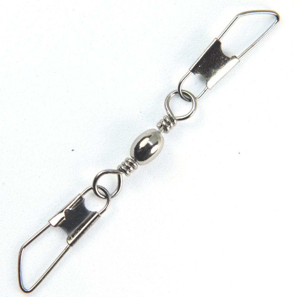 ZENRICK barrel swivel with double safety snaps for smooth lure action and secure connection