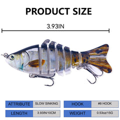 Close-up of patented 3D holographic eyes on the lure