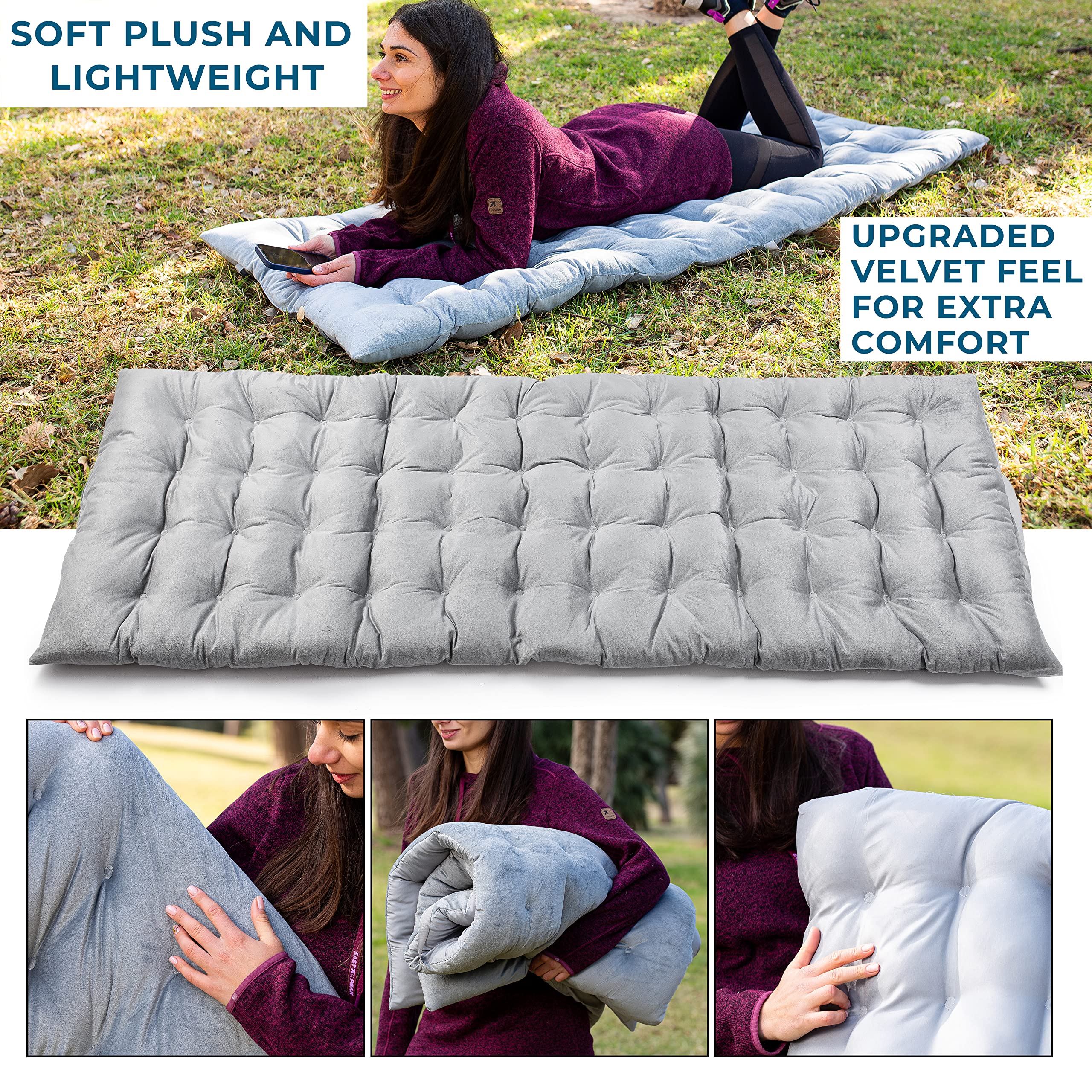 Zento Camping Cot Mattress foldable portable design ideal for on-the-go camping