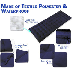 Zento Camping Mattress foam-pad for adults demonstrates lightweight travel and easy packing