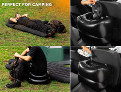 Zento Deals portable camping bed laid out for outdoor sleeping under stars.