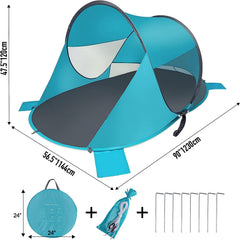 Zento Deals tent with carry bag and ergonomic strap for travel