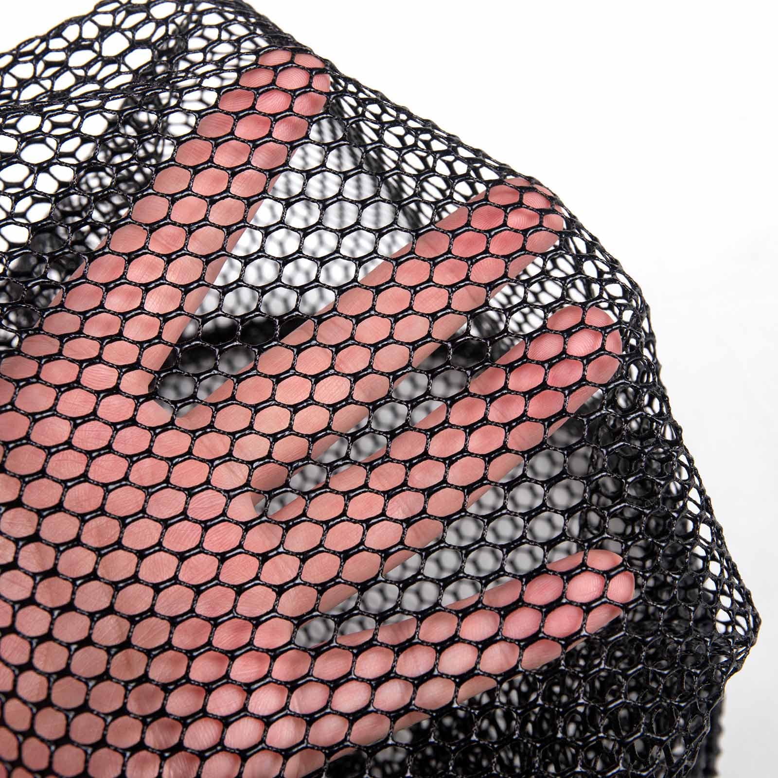 Collapsed and folded collapsible mesh bucket for easy storage