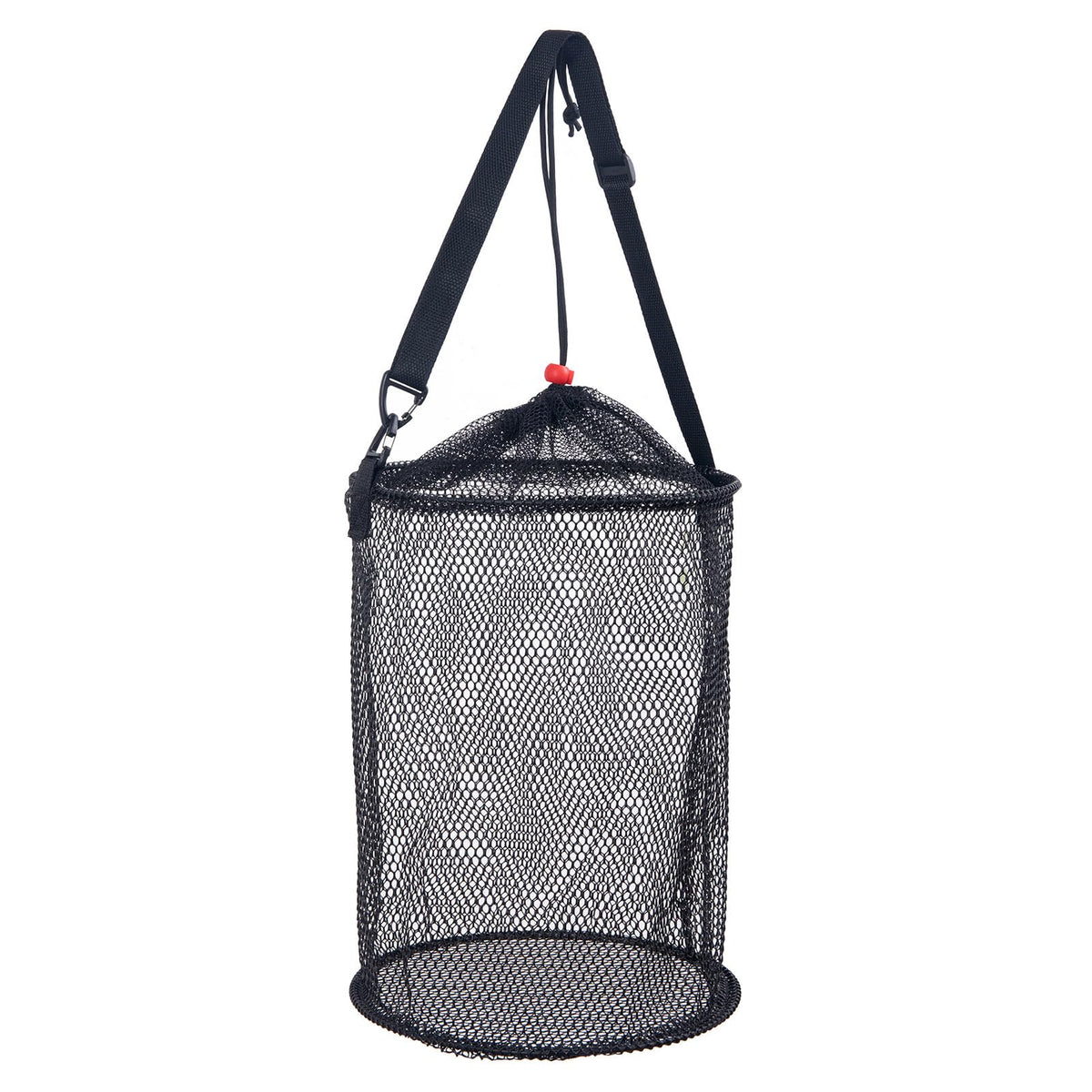 ZenWidea 5 gallon collapsible mesh bucket for live bait on a boat