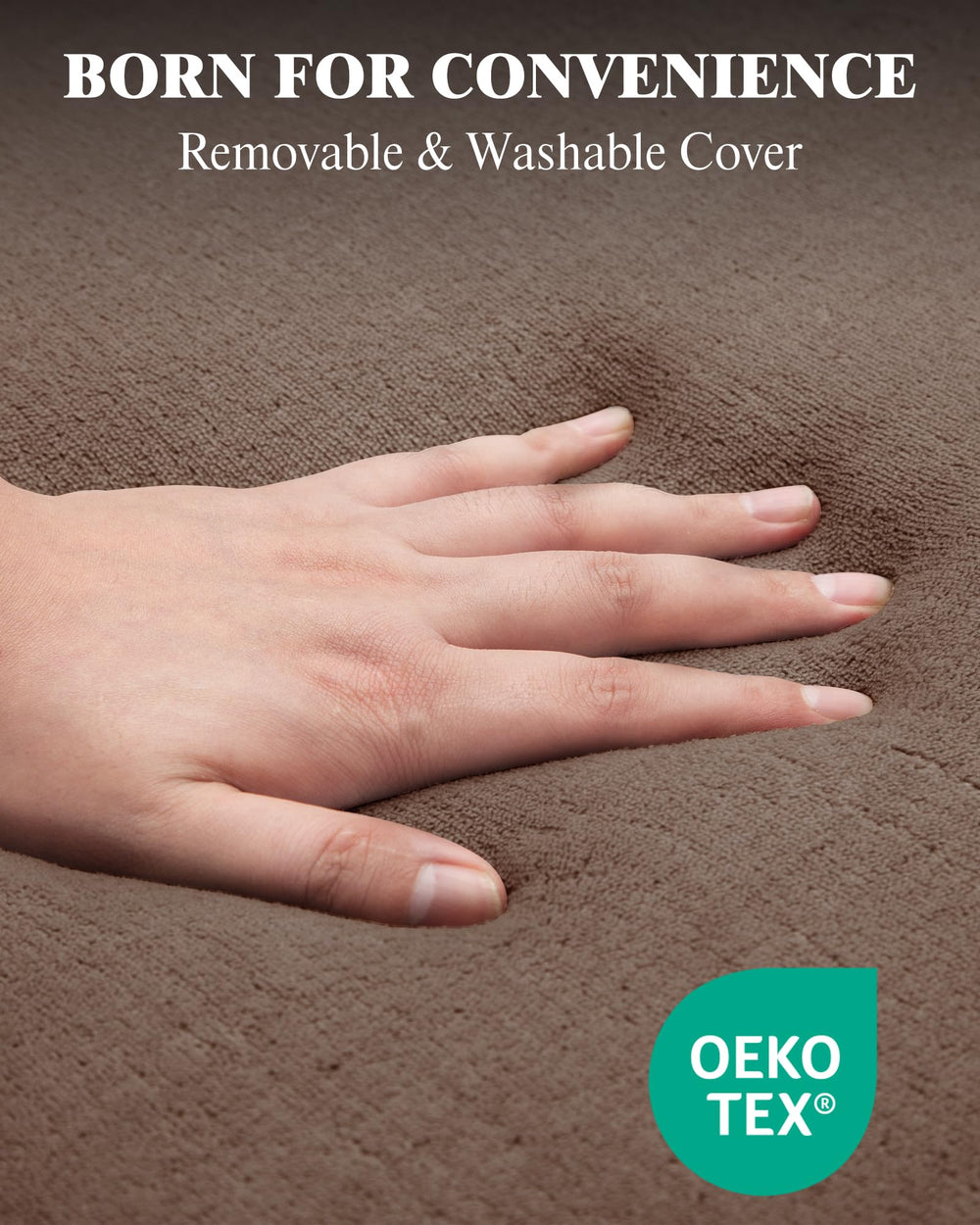 Zenzy dual-layer support foam aids spine alignment for comfortable road resting.