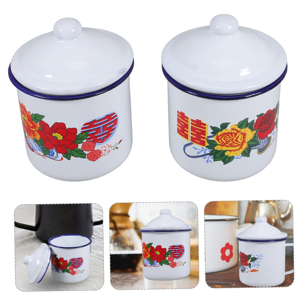 Zerodeko enamel teacups ideal for camping and outdoor sipping