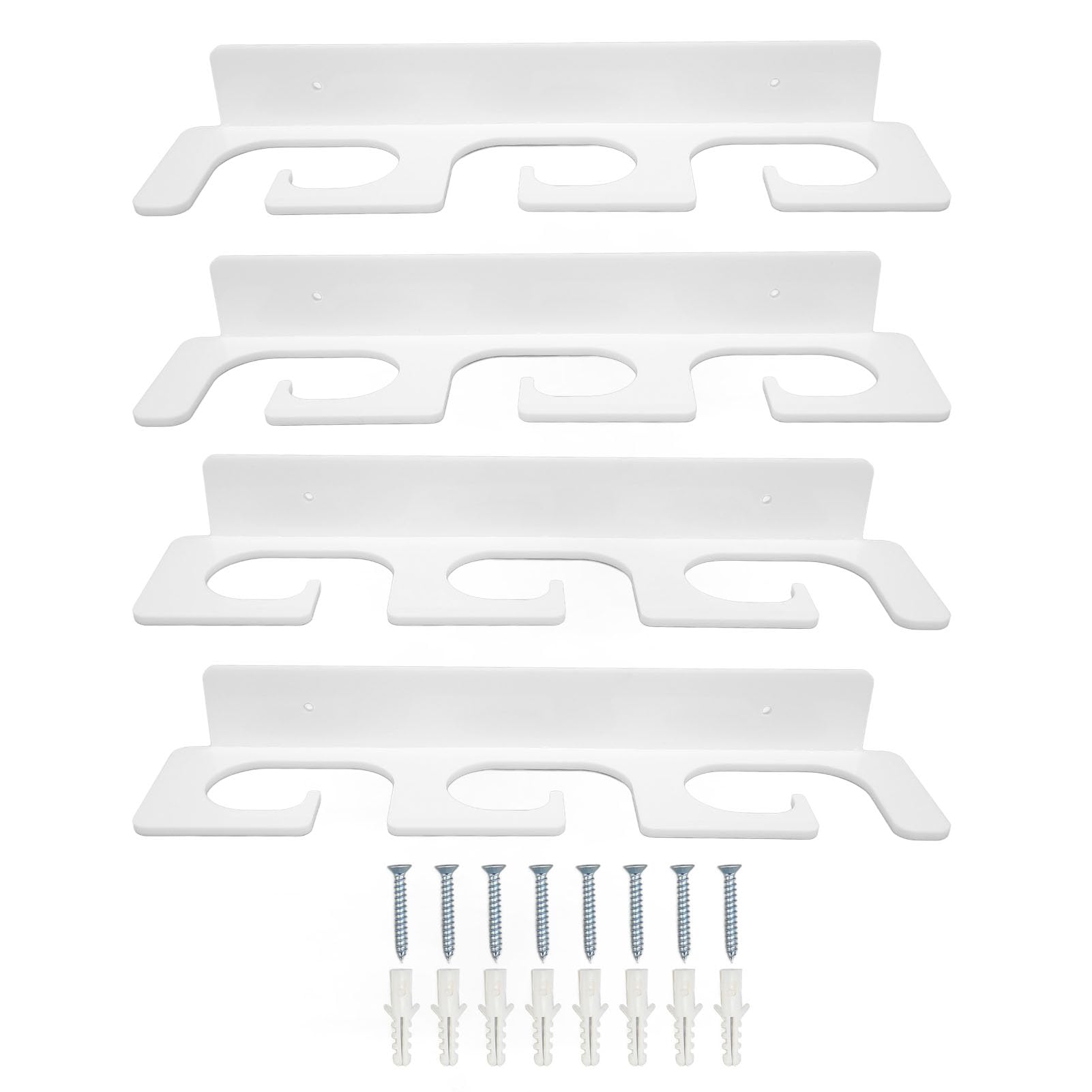 Zerodis wall-mounted fishing rod holder set on wall for organized storage