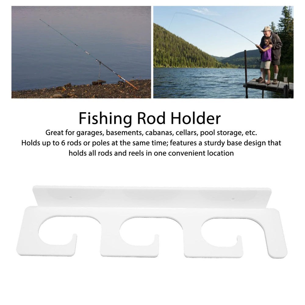 Zerodis wall-mounted rod storage closeup showing soft acrylic contact