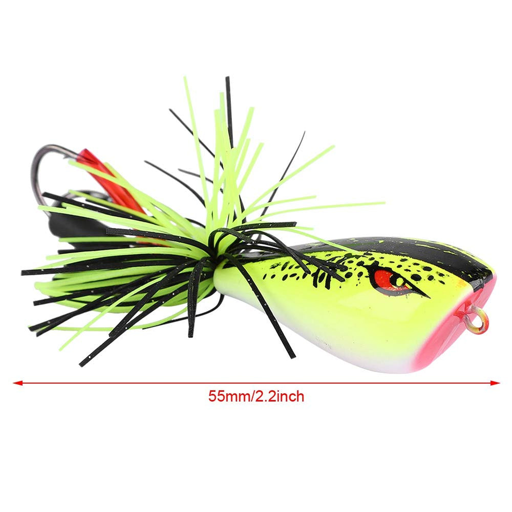 Zerone snakehead lure with vivid frog painting for realism